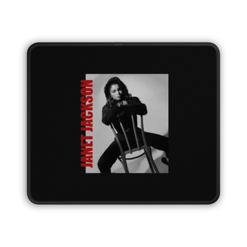 Janet Jackson Retro Aesthetic Mouse Pad