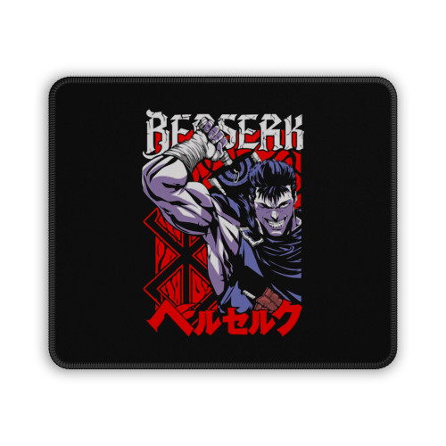 Japanese Anime Berserk Guts Black Swordsman Action Mouse Pad