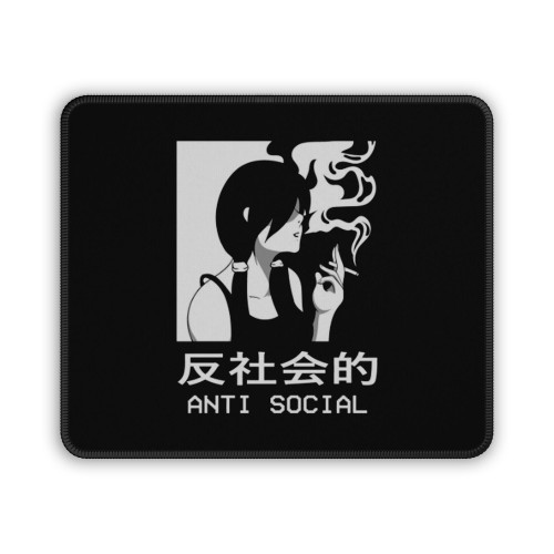 Japanese Anime Manga Anti Social Girl Rebel Mouse Pad
