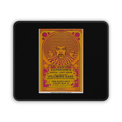Jimi Hendrix 1968 Fillmore East Concert Mouse Pad