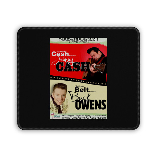 Johnny Cash & Buck Owens Tribute Concert Mouse Pad