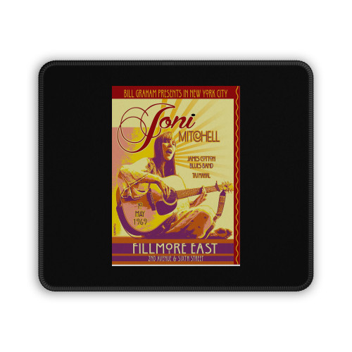 Joni Mitchell At The Fillmore East 10 May 1969 Poster Mouse Pad