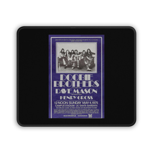 The Doobie Brothers 1975 Santa Barbara Vintage Concert Mouse Pad