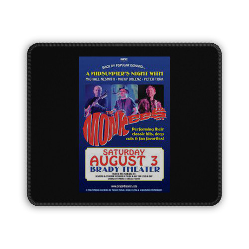 The Monkees 2019 Tour Tulsa Concert Mouse Pad