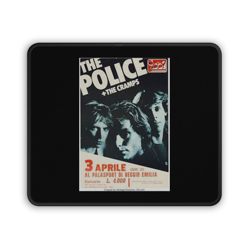 The Police Cramps Concert Mouse Pad