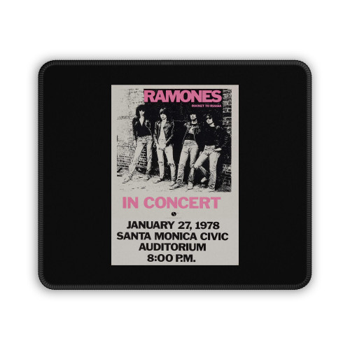 The Ramones Rocket To Russia Concert Mouse Pad