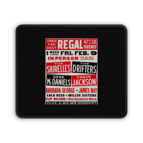 The Shirelles The Drifters 1962 Concert Mouse Pad