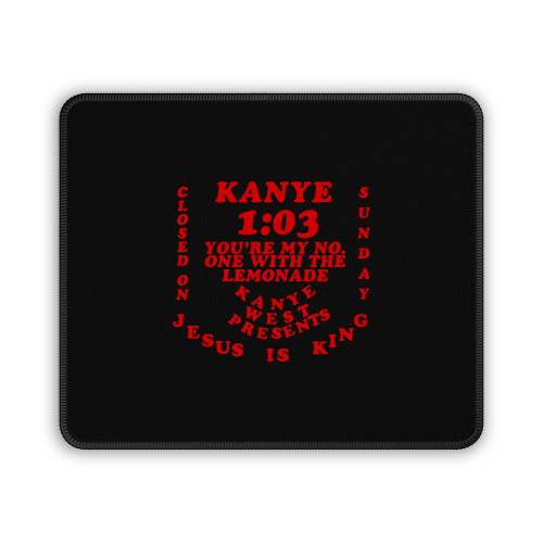 Kanye West Sunday Service Jesus Is King Inspired Mouse Pad