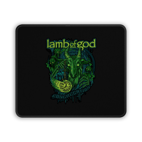 Lamb Of God Congregation Time Green Monster Mouse Pad