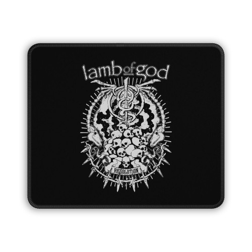 Lamb Of God Resolution Black And White Mouse Pad
