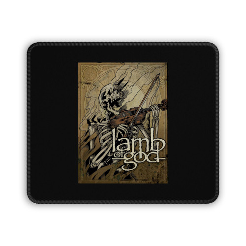Lamb Of God Skull Instrumentals Mouse Pad