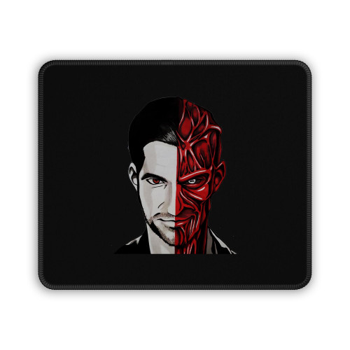 Lucifer Morningstar Half Satan Mouse Pad