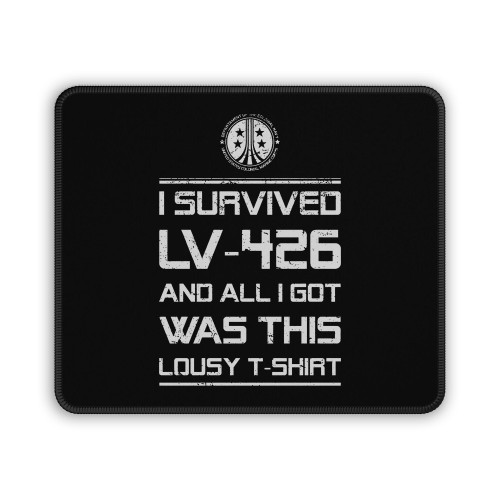 Alien I Survived Lv Four Two Six Mouse Pad