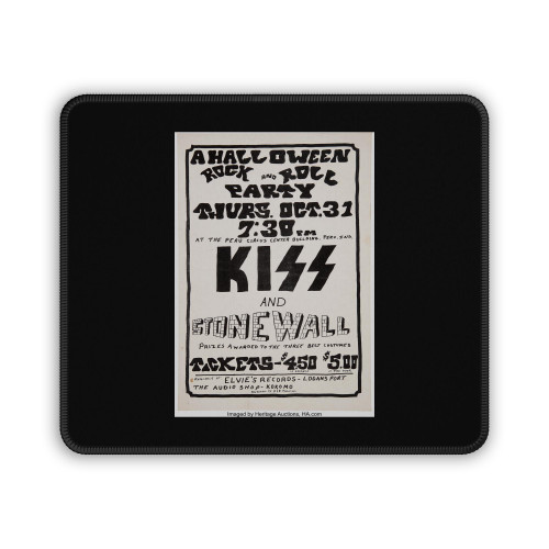 Kiss 1974 Halloween Rock And Roll Party Concert Mouse Pad
