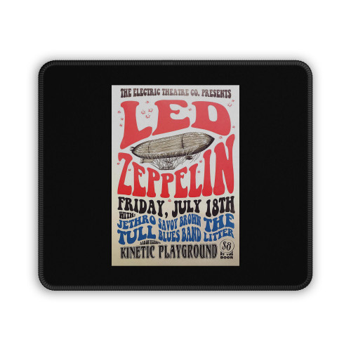 Led Zeppelin 1969 Chicago Vintage Music S Mouse Pad