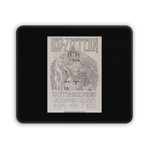 Led Zeppelin Jacksonville Coliseum Houses Of The Holy Concert Mouse Pad