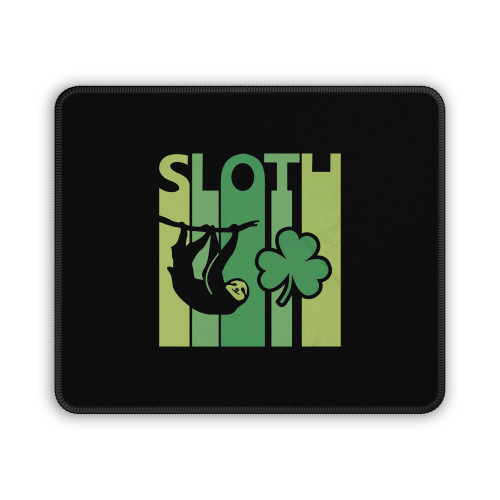 Lucky Sloth Day Irish Vintage Mouse Pad