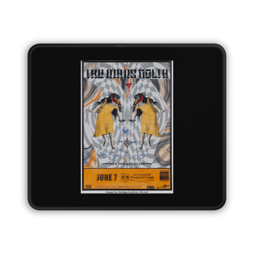 Mars Volta Signed Dodge Theatre Concert Poster Mouse Pad