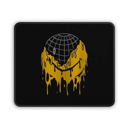 Melted Smiley Trippy Mouse Pad