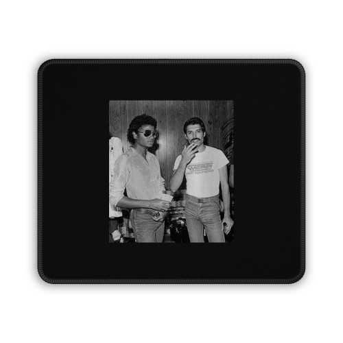 Michael Jackson And Freddie Mercury Vintage Mouse Pad Michael Jackson And Freddie Mercury Vintage Mouse Pad