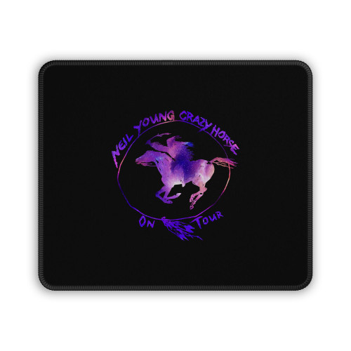 Neil Young And Crazy Horse On Tour Logo Galaxy Mouse Pad