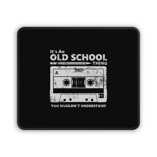 Old School Skool Cassette Tape Pencil Roll Fix Boombox Throwback Flashback Tbt 80S Eighties 90S Saved By The Bell Sony Walkman Mouse Pad