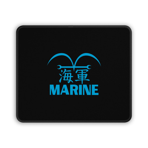 One Piece Marine Uniform Logo Mouse Pad
