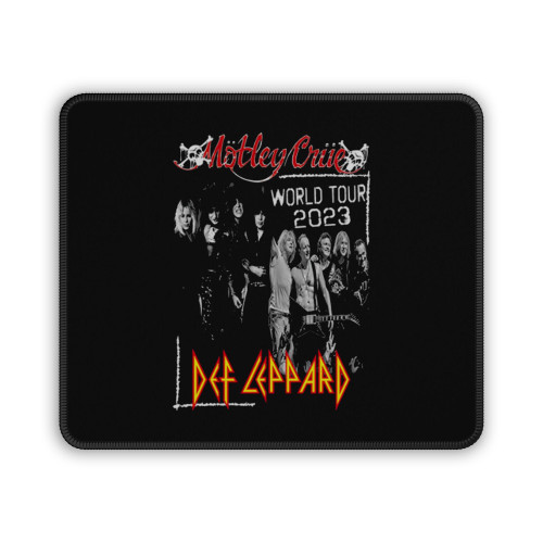 Motley Crue Def Leppard World Tour 2023 Mouse Pad