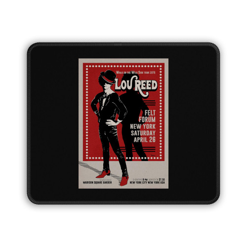 Music Poster Wall Art Lou Reed 1975 Concert Poster Mouse Pad