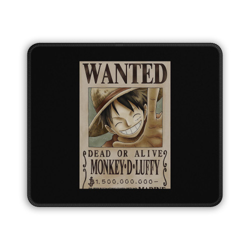 One Piece Poster Wanted Mouse Pad