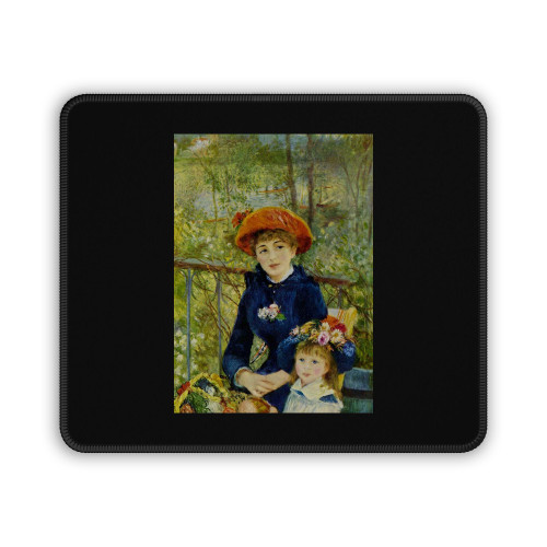 Pierre Auguste Renoir Two Sisters On The Terrace Mouse Pad
