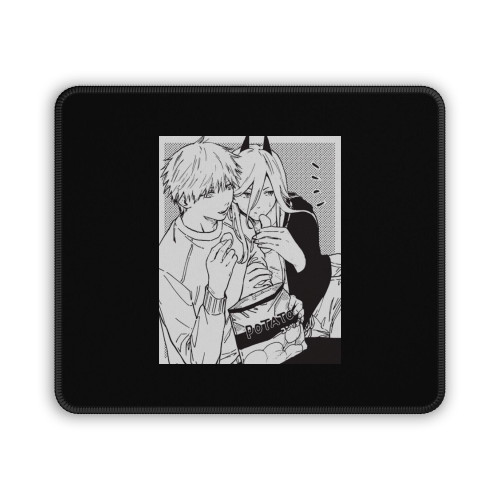 Power And Denji Cute Moment Chainsaw Mouse Pad