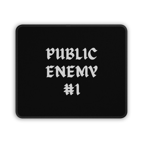 Public Enemy White 01 Mouse Pad