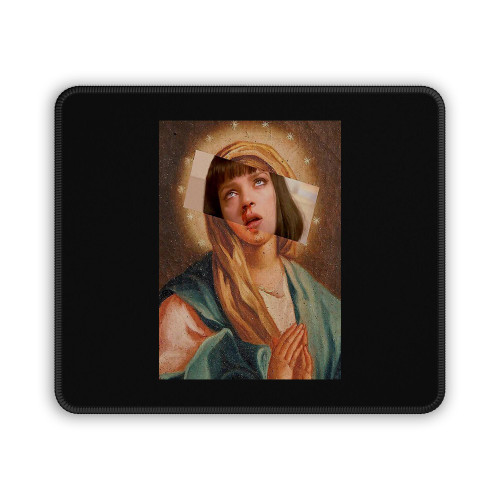 Pulp Fiction Uma Thurman Virgin Marry Retro Mouse Pad