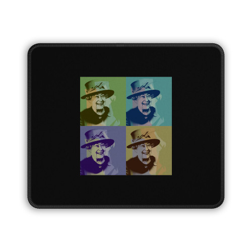 Queen Elizabeth Pop Art Warhol Style 4 Mouse Pad Queen Elizabeth Pop Art Warhol Style 4 Mouse Pad