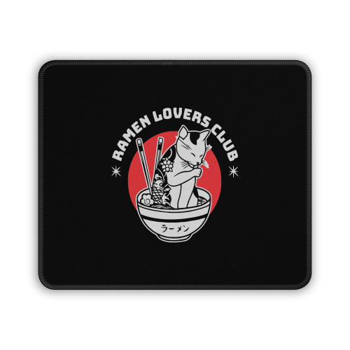 Ramen Cat Lovers Club Mouse Pad