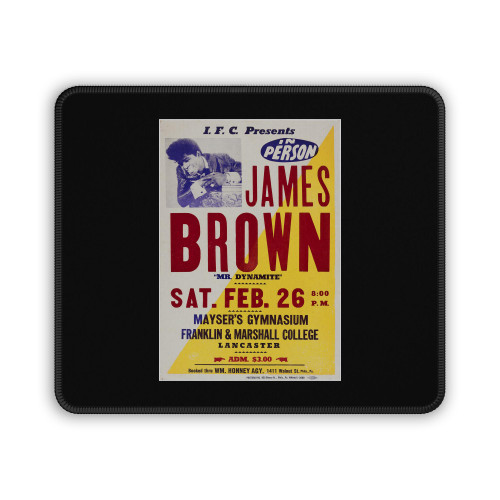 Rare James Brown Mr Dynamite 1966 Boxing Style Concert Mouse Pad Rare James Brown Mr Dynamite 1966 Boxing Style Concert Mouse Pad