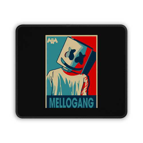Red Face Mellogang Keep It Christmas Music Alone Marshmallow Mouse Pad