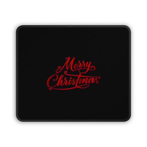 Red Merry Christmas Mouse Pad