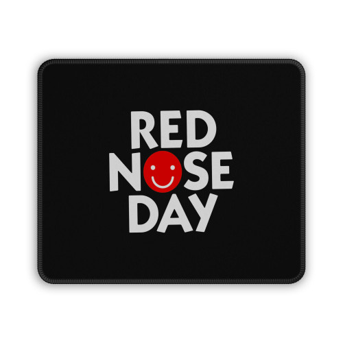 Red Nose Day Smiley Mouse Pad