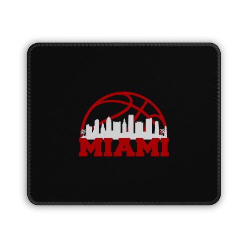 Retro Miami Basketball Mouse Pad