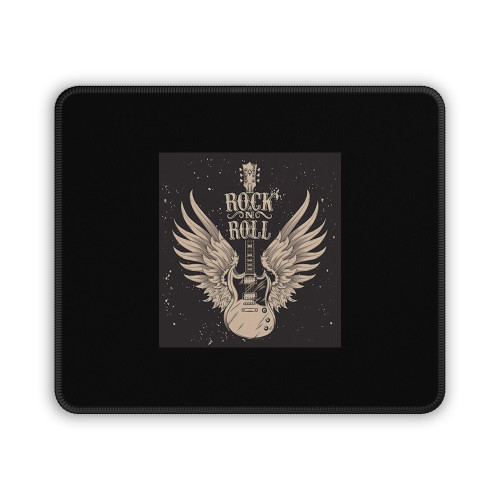 Rock And Roll Music Guitar Angel Mouse Pad