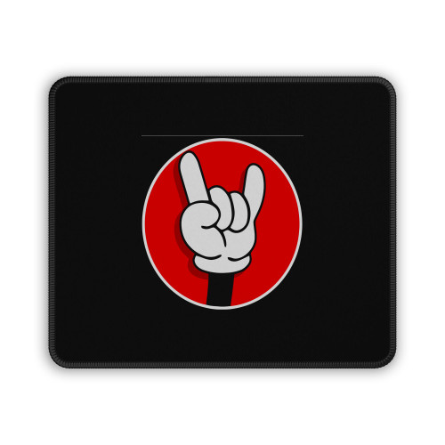 Rock Hand With Gloves Mouse Pad