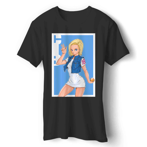Badassy 18 Dragon Ball Man's T-Shirt