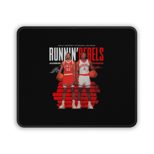 Stacey Augmon And Larry Johnson Mouse Pad