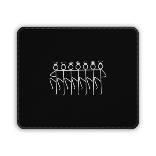 Stickman Can Can Mouse Pad