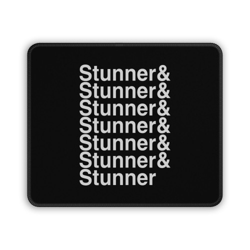 Stunner Helvetica List Mouse Pad