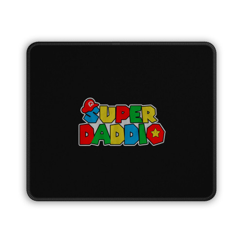 Super Daddio Super Mario Father's Day Mouse Pad