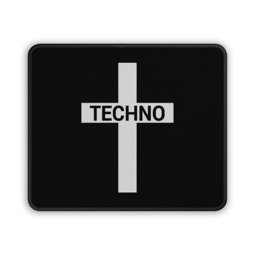 Techno Cross Music Jesus Funny Cool Mouse Pad
