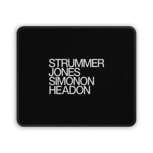 The Clash Strummer Jones Simonon Headon Mouse Pad The Clash Strummer Jones Simonon Headon Mouse Pad